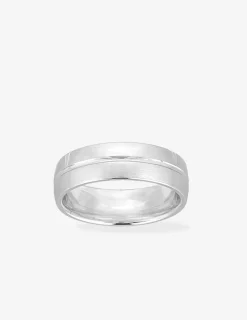 Alliance or blanc 750 ‰ fantaisie - Mariage