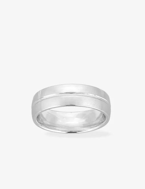 Alliance or blanc 750 ‰ fantaisie - Mariage