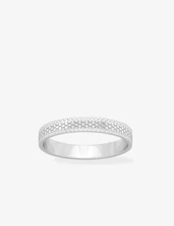 Alliance or blanc 375 ‰ fantaisie - Mariage