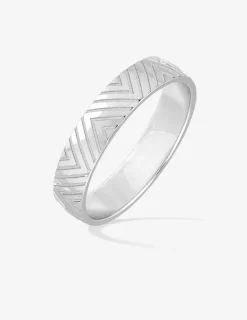 Alliance or blanc 375 ‰ fantaisie - Mariage