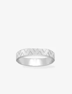 Alliance or blanc 375 ‰ fantaisie - Mariage