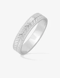 Alliance or blanc 375 ‰ fantaisie - Mariage