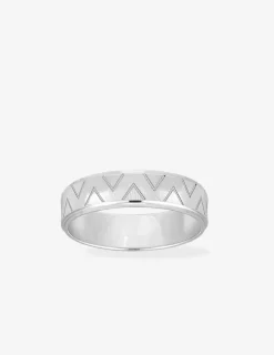 Alliance or blanc 375 ‰ fantaisie - Mariage