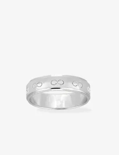 Alliance or blanc 375 ‰ fantaisie - Mariage