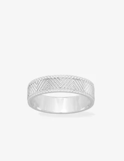 Alliance or blanc 375 ‰ fantaisie - Mariage