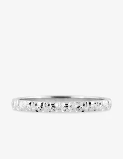 Alliance or blanc 375 ‰ fantaisie - Mariage