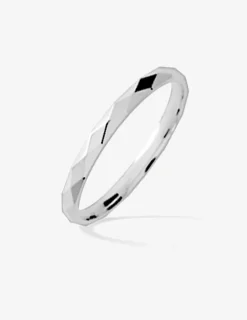 Alliance or blanc 375 ‰ fantaisie - Mariage