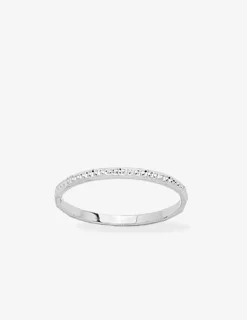 Alliance or blanc 375 ‰ fantaisie - Mariage