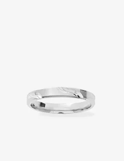 Alliance or blanc 375 ‰ fantaisie - Mariage