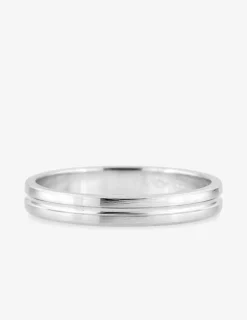 Alliance or blanc 375 ‰ fantaisie - Mariage