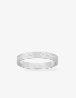 Alliance or blanc 375 ‰ fantaisie - Mariage