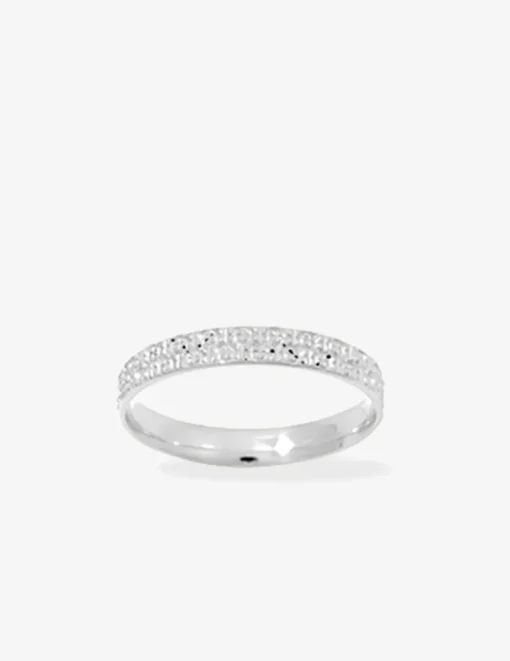 Alliance or blanc 375 ‰ fantaisie - Mariage