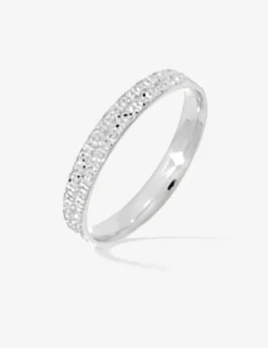 Alliance or blanc 375 ‰ fantaisie - Mariage