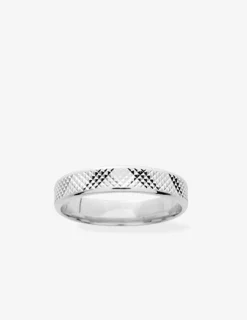 Alliance or blanc 375 ‰ fantaisie - Mariage