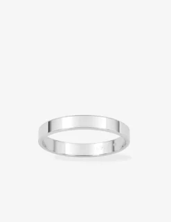 Alliance or blanc 375 ‰ ruban 3 mm - Mariage
