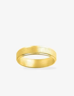 Alliance or jaune 750 ‰ contemporaine - Mariage