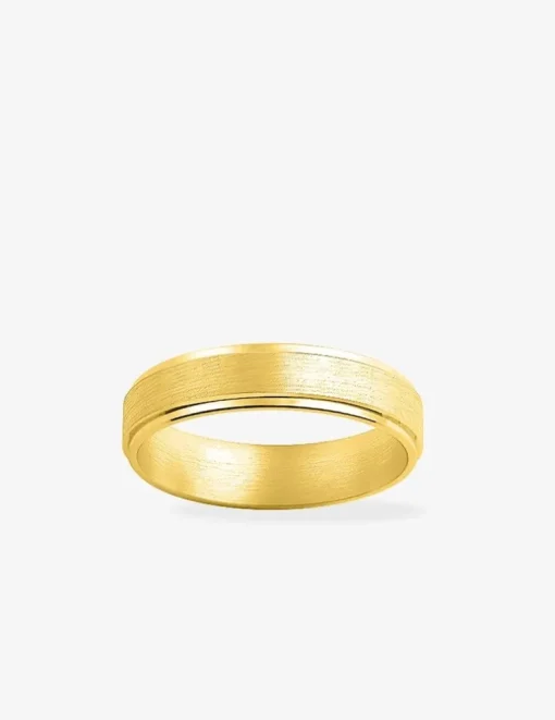 Alliance or jaune 750 ‰ contemporaine - Mariage