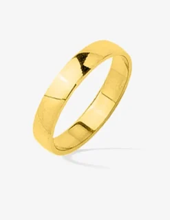 Alliance or jaune 375 ‰ demi-bombée 3,5 mm - Mariage