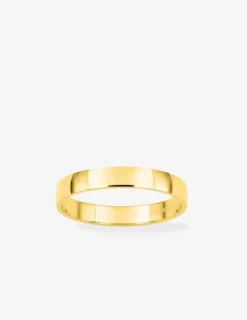 Alliance or jaune 375 ‰ demi-bombée 3 mm - Mariage