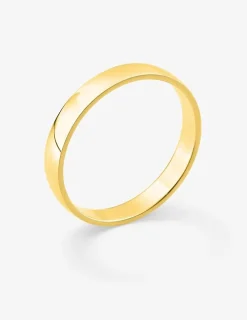 Alliance or jaune 375 ‰ demi-bombée 3 mm - Mariage