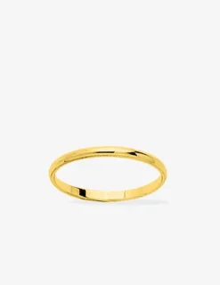 Alliance or jaune 750 ‰ demi-jonc 1.5 mm - Mariage