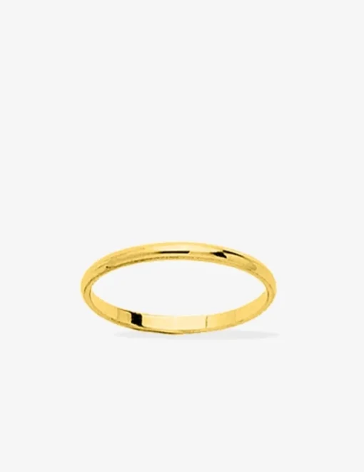 Alliance or jaune 750 ‰ demi-jonc 1.5 mm - Mariage