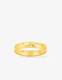 Alliance or jaune 750 ‰ fantaisie - Mariage