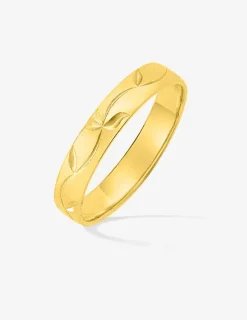 Alliance or jaune 750 ‰ fantaisie - Mariage