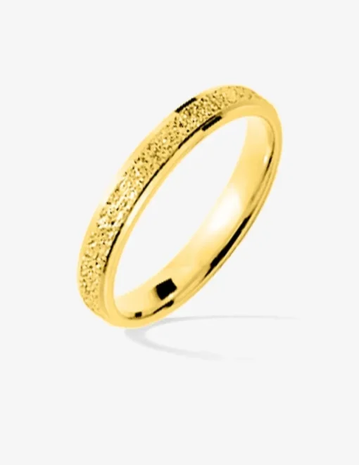 Alliance or jaune 375 ‰ fantaisie - Mariage