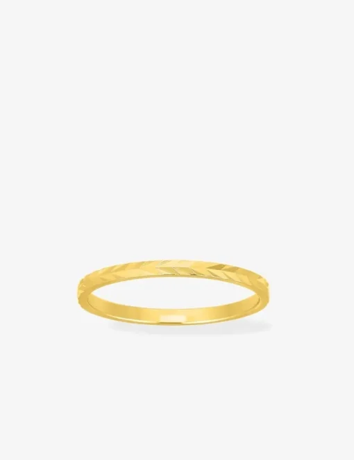 Alliance or jaune 375 ‰ fantaisie - Mariage