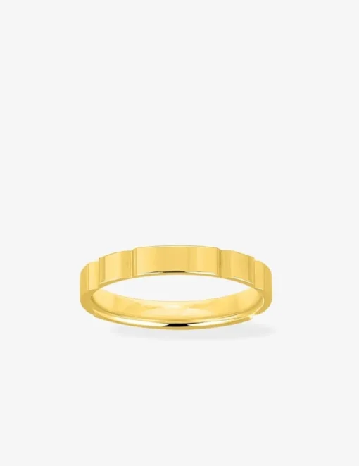 Alliance or jaune 750 ‰ fantaisie - Mariage