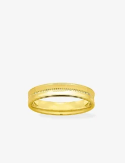 Alliance or jaune 750 ‰ fantaisie concave - Mariage