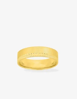 Alliance or jaune 750 ‰ fantaisie - Mariage