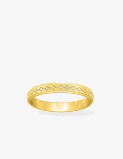 Alliance or jaune 375 ‰ fantaisie - Mariage