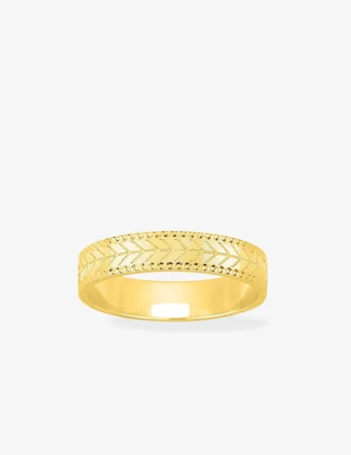 Alliance or jaune 375 ‰ fantaisie - Mariage