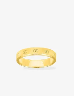 Alliance or jaune 375 ‰ fantaisie - Mariage