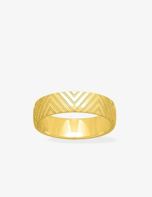 Alliance or jaune 375 ‰ fantaisie - Mariage