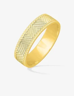 Alliance or jaune 375 ‰ fantaisie - Mariage