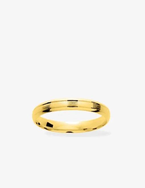 Alliance or jaune 375 ‰ fantaisie - Mariage