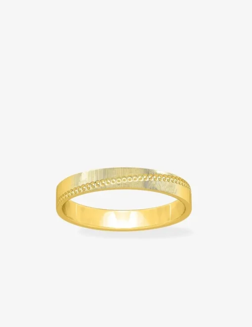 Alliance or jaune 375 ‰ fantaisie - Mariage