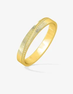 Alliance or jaune 375 ‰ fantaisie - Mariage