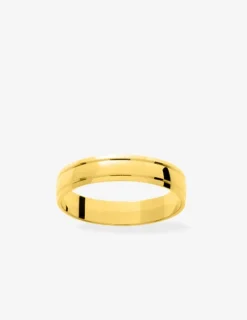 Alliance or jaune 375 ‰ fantaisie - Mariage