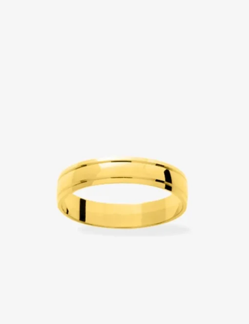 Alliance or jaune 375 ‰ fantaisie - Mariage