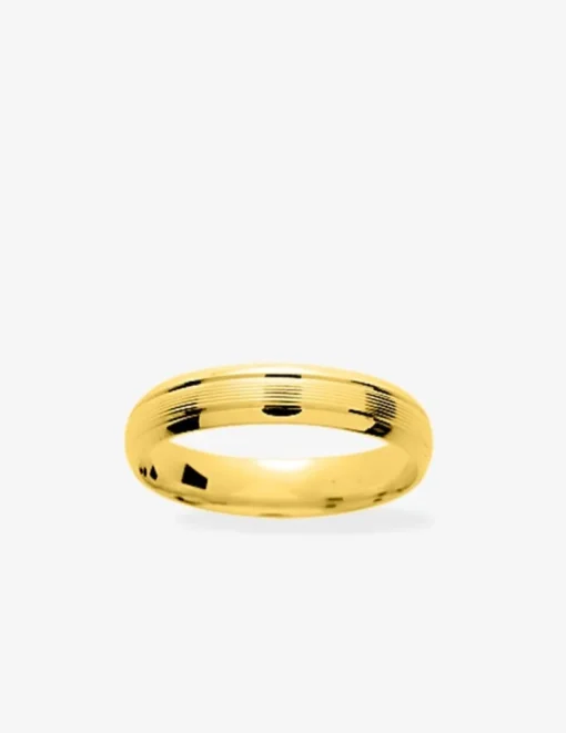 Alliance or jaune 375 ‰ fantaisie - Mariage