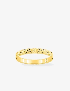 Alliance or jaune 375 ‰ fantaisie - Mariage