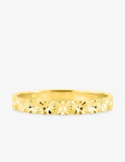 Alliance or jaune 375 ‰ fantaisie - Mariage