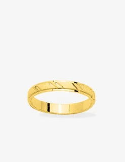 Alliance or jaune 375 ‰ muguet - Mariage