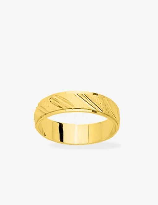 Alliance or jaune 375 ‰ muguet - Mariage
