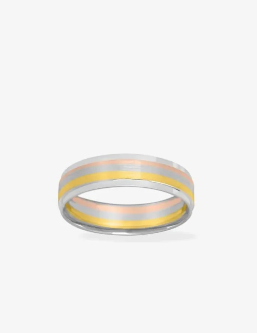 Alliance or tricolore 750 ‰ équilibrée - Mariage