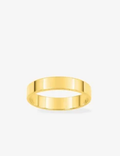 Alliance ruban 4 mm or jaune 750‰ - Mariage